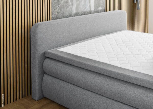 Boxspringbett Madeira Silbergrau Liegefläche B/L: ca. 180x200 cm – Bild 3