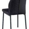Stuhl Marbella schwarz Webstoff B/H/T: ca. 45x86x56 cm – Bild 2