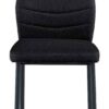 Stuhl Marbella schwarz Webstoff B/H/T: ca. 45x86x56 cm – Bild 3