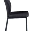 Stuhl Marbella schwarz Webstoff B/H/T: ca. 45x86x56 cm – Bild 4