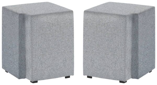 Nachtkonsolen Twins Silbergrau – Bild 2
