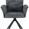 Stuhl Lima grau Webstoff B/H/T: ca. 65x92x65 cm – Bild 4