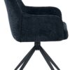 Armlehnstuhl Lena anthrazit Webstoff B/H/T: ca. 61x90x62 cm – Bild 2