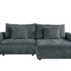 Ecksofa mit Bettfunktion und Bettkasten dunkelgrau Microfaser B/T: ca. 269x147 cm – Bild 5