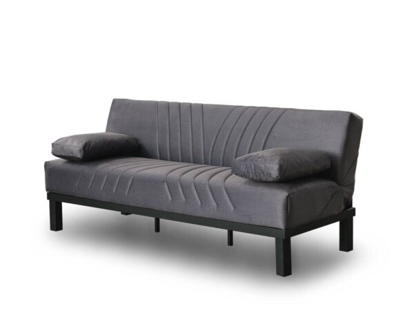 Schlafsofa Radoo grau Polyester B/H/T: ca. 190x86x84 cm – Bild 3