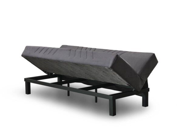 Schlafsofa Radoo grau Polyester B/H/T: ca. 190x86x84 cm – Bild 4