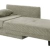 Recamiere Greige Microfaser B/H/T: ca. 155x81x73 cm – Bild 3