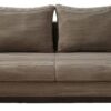 Schlafsofa taupe Microfaser B/H/T: ca. 202x74x99 cm – Bild 3