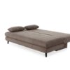 Schlafsofa taupe Microfaser B/H/T: ca. 202x74x99 cm – Bild 5