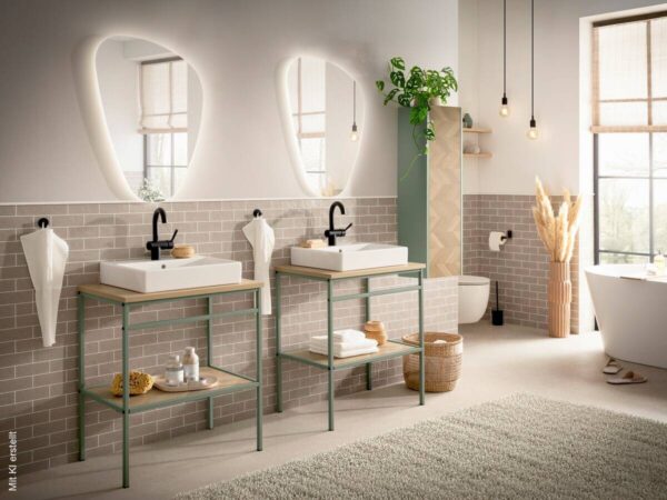 Highboard Lorna Pistazie B/H/T: ca. 30,2x106,1x23,4 cm – Bild 2