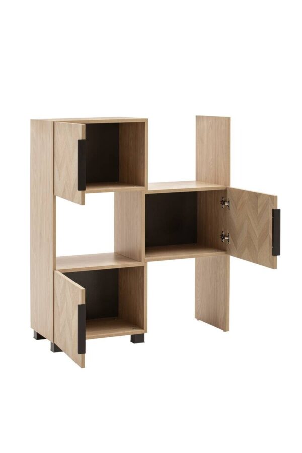 Regal Piazza Eiche Nachbildung B/H/T: ca. 78x101,6x34,7 cm Regal Piazza Eiche Nachbildung B/H/T: ca. 78x101,6x34,7 cm – Bild 4