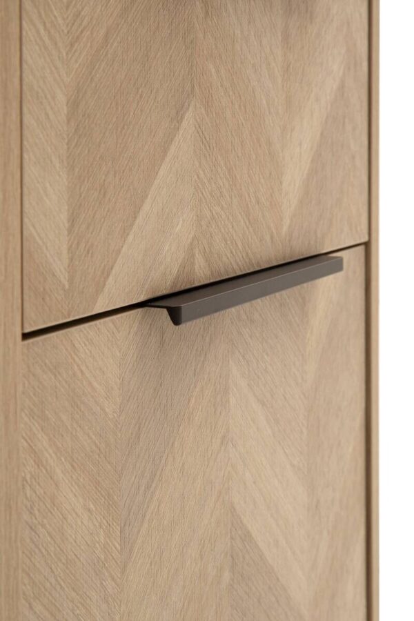 Highboard Piazza Eiche Nachbildung B/H/T: ca. 40,3x90,9x33,05 cm – Bild 3