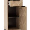 Highboard Piazza Eiche Nachbildung B/H/T: ca. 40,3x90,9x33,05 cm – Bild 4