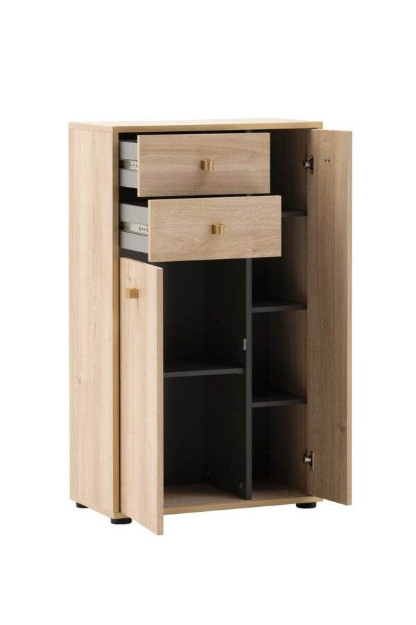Highboard Flora Eiche B/H/T: ca. 60,2x104,4x33,05 cm Highboard Flora Eiche B/H/T: ca. 60,2x104,4x33,05 cm – Bild 5