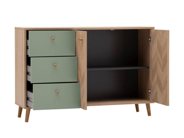 Sideboard Visby Pistazie Eiche Nachbildung B/H/T: ca. 109x63,9x33,05 cm – Bild 4