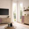 Sideboard Visby Eiche Nachbildung mauve B/H/T: ca. 109x63,9x33,05 cm – Bild 2