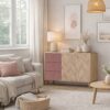 Sideboard Visby Eiche Nachbildung mauve B/H/T: ca. 109x63,9x33,05 cm – Bild 4