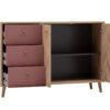 Sideboard Visby Eiche Nachbildung mauve B/H/T: ca. 109x63,9x33,05 cm – Bild 5
