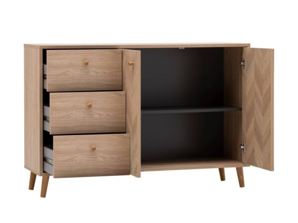 Sideboard Visby Eiche Nachbildung B/H/T: ca. 109x63,9x33,05 cm Sideboard Visby Eiche Nachbildung B/H/T: ca. 109x63,9x33,05 cm – Bild 4