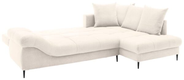 Ecksofa mit Bettfunktion und Bettkasten natur Polyester B/H/T: ca. 191x92x106 cm Ecksofa mit Bettfunktion und Bettkasten natur Polyester B/H/T: ca. 191x92x106 cm – Bild 5