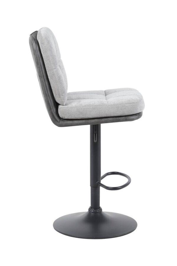 Barhocker Vila grau anthrazit Microfaser Webstoff B/H/T: ca. 43x99x59 cm – Bild 3