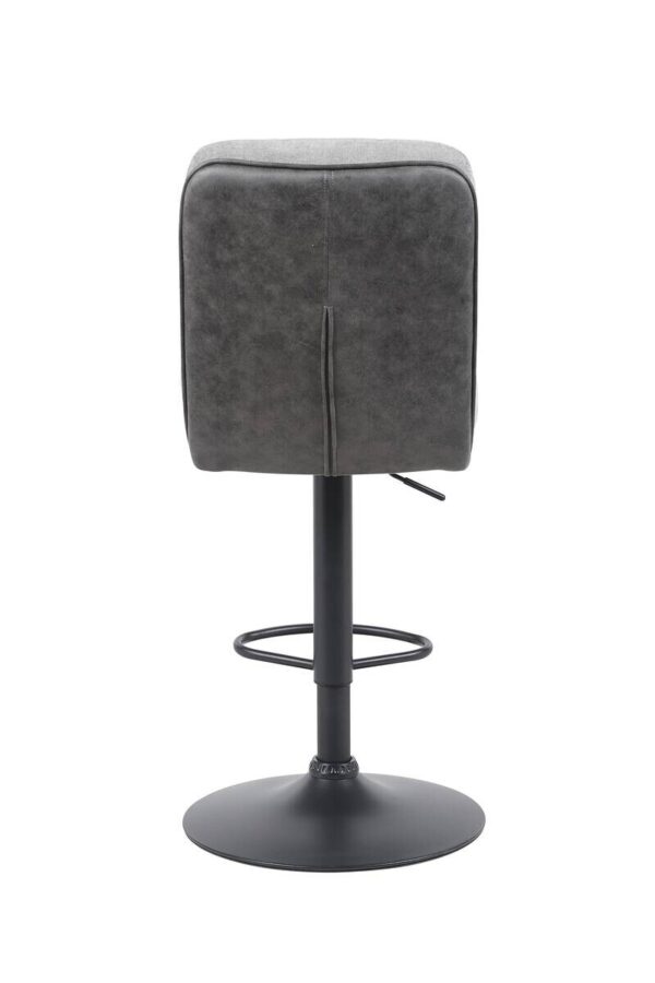 Barhocker Vila grau anthrazit Microfaser Webstoff B/H/T: ca. 43x99x59 cm – Bild 4