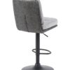 Barhocker Vila grau anthrazit Microfaser Webstoff B/H/T: ca. 43x99x59 cm – Bild 5