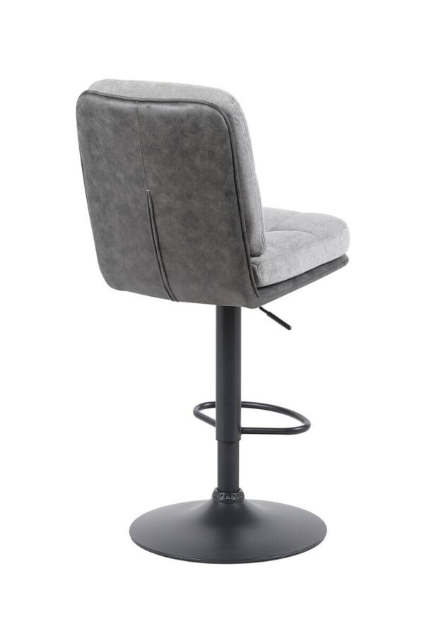 Barhocker Vila grau anthrazit Microfaser Webstoff B/H/T: ca. 43x99x59 cm – Bild 5