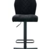 Barhocker Babsi schwarz Microfaser B/H/T: ca. 44x99x57 cm – Bild 2