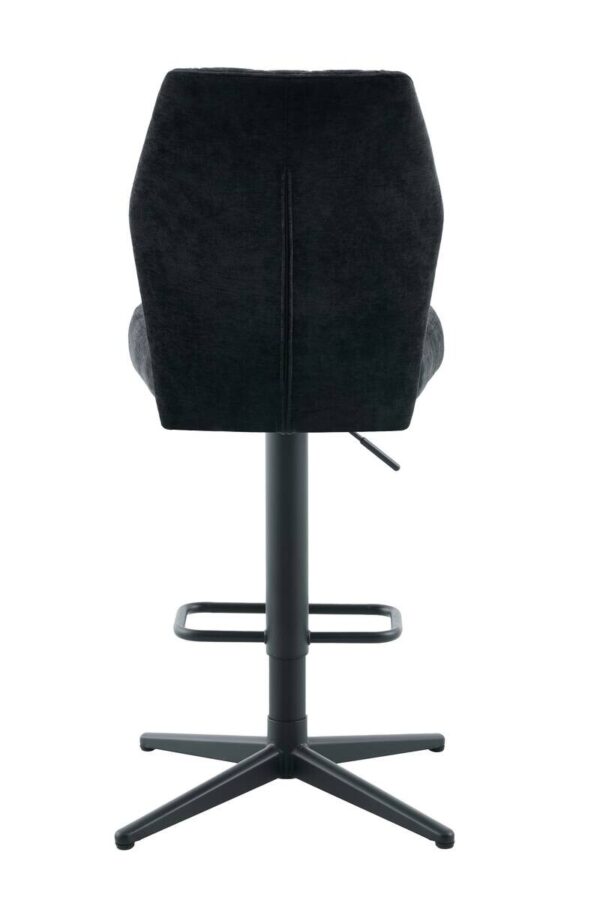Barhocker Babsi schwarz Microfaser B/H/T: ca. 44x99x57 cm – Bild 3