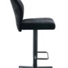 Barhocker Babsi schwarz Microfaser B/H/T: ca. 44x99x57 cm – Bild 4
