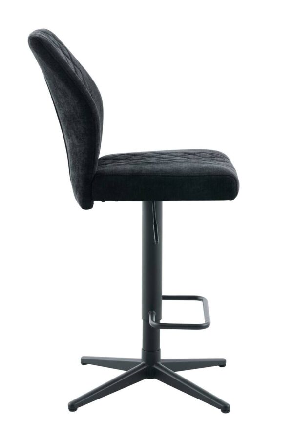 Barhocker Babsi schwarz Microfaser B/H/T: ca. 44x99x57 cm – Bild 4