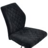 Barhocker Babsi schwarz Microfaser B/H/T: ca. 44x99x57 cm – Bild 5