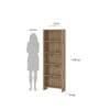 Regal Mara Eiche Artisan Nachbildung B/H/T: ca. 60x176x24 cm – Bild 2