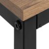 Tischgruppe Augsburg Eiche Artisan Nachbildung schwarz MDF B/H/T: ca. 120x75x80 cm – Bild 5
