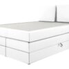 Boxspringbett Lissy weiß Liegefläche B/L: ca. 140x200 cm – Bild 2