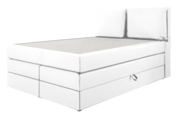 Boxspringbett Lissy weiß Liegefläche B/L: ca. 140x200 cm – Bild 2