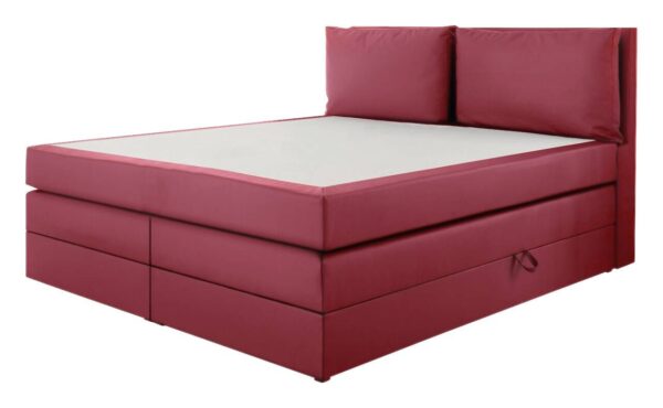 Boxspringbett Lissy burgund rot Liegefläche B/L: ca. 160x200 cm – Bild 2