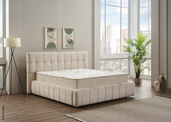 Polsterbett Rosalie beige Liegefläche B/L: ca. 180x200 cm – Bild 2