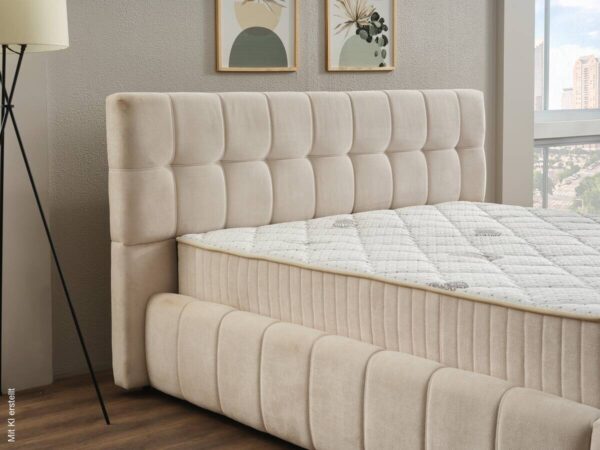 Polsterbett Rosalie beige Liegefläche B/L: ca. 180x200 cm – Bild 5