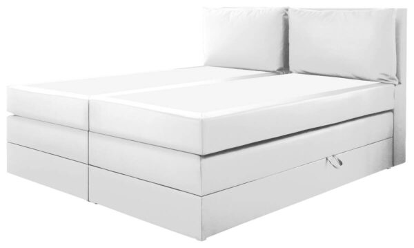 Boxspringbett Lissy weiß Liegefläche B/L: ca. 180x200 cm – Bild 2