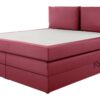 Boxspringbett Lissy burgund rot Liegefläche B/L: ca. 180x200 cm – Bild 2