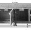 Lowboard Kali latte B/H/T: ca. 175x60x40 cm – Bild 4