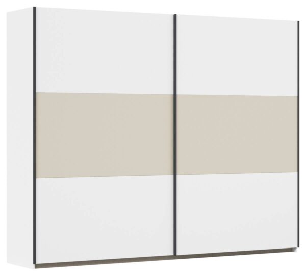 Schwebetürenschrank Neo Alpinweiß B/H/T: ca. 261x210x59 cm – Bild 3