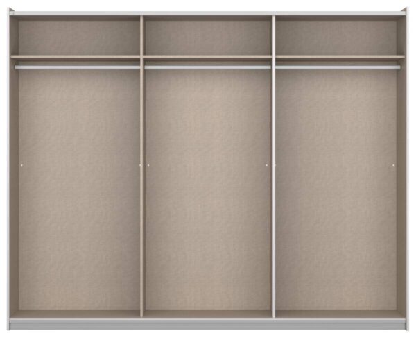 Schwebetürenschrank Neo Alpinweiß B/H/T: ca. 261x210x59 cm – Bild 5