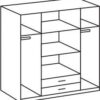 Kleiderschrank Skate weiß B/H/T: ca. 179x197x58 cm – Bild 3