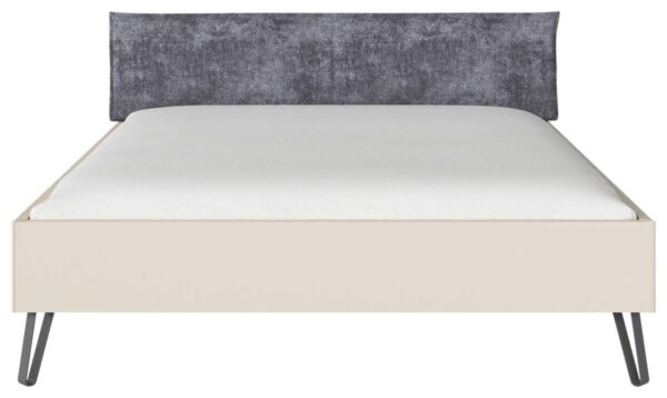 Bett Briona champagner B/H/T: ca. 196x97x209 cm Liegefläche B/L: ca. 180x200 cm – Bild 2
