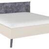 Bett Briona champagner B/H/T: ca. 196x97x209 cm Liegefläche B/L: ca. 180x200 cm – Bild 3