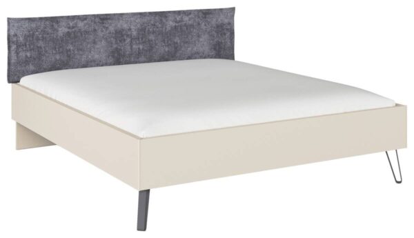 Bett Briona champagner B/H/T: ca. 196x97x209 cm Liegefläche B/L: ca. 180x200 cm – Bild 3