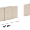 Paneel Briona champagner B/H/T: ca. 68x34x4 cm – Bild 2